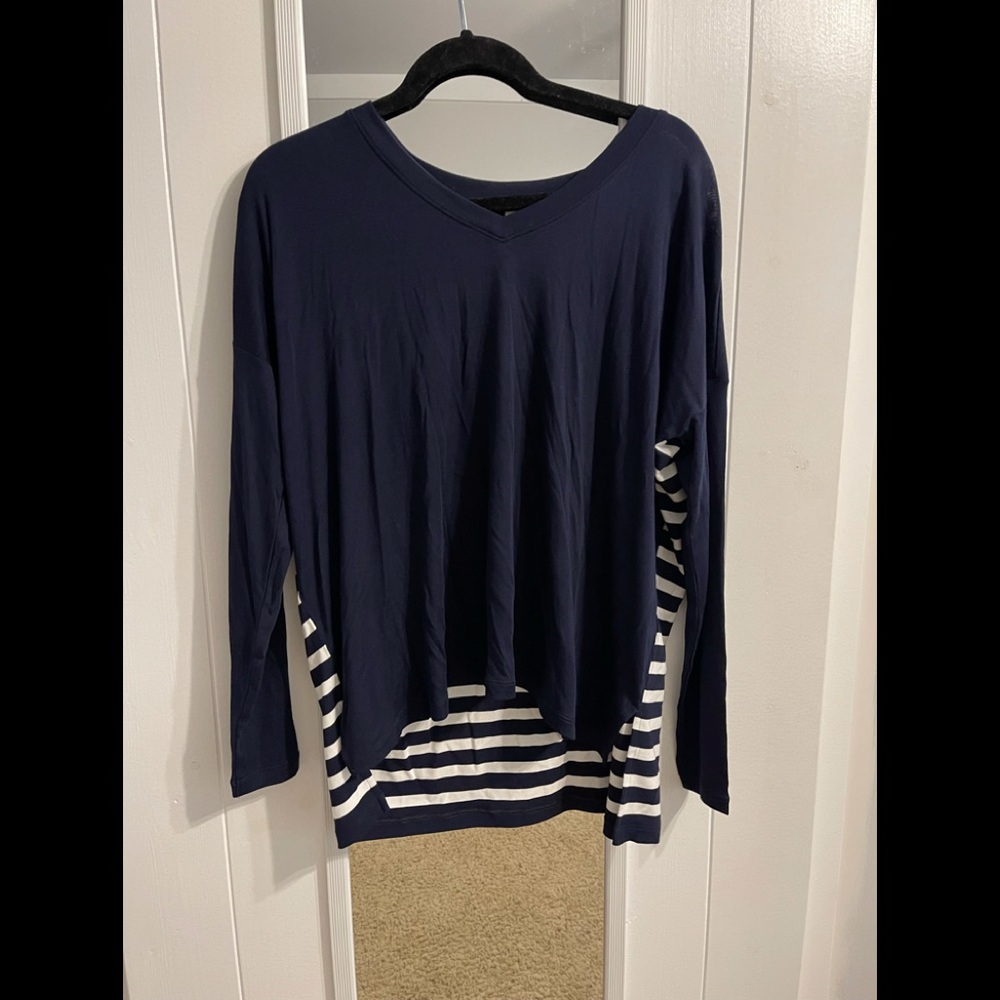 Blue long sleeve NWT Cabi Top